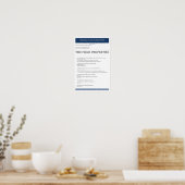 Algebraïsche veld eigenschappen poster (Keuken)