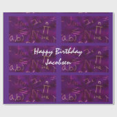 Algebraïsche vergelijkingen Wiskunde Cadeaupapier (Vlak)