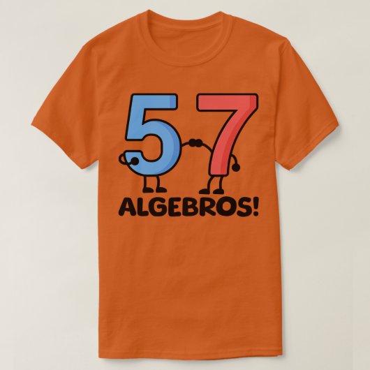 Algebros Grappige Wiskunde Puns T-shirt (Design voorkant)