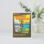  Algeciras Spain Hotel Briefkaart (Staand voorkant)