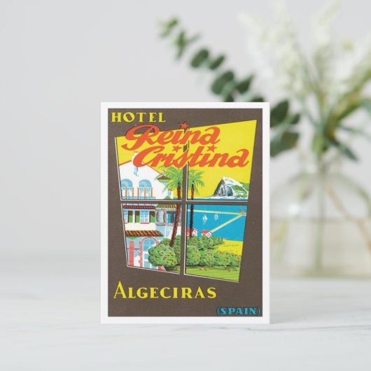  Algeciras Spain Hotel Briefkaart (Staand voorkant)