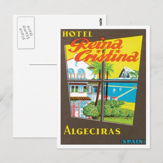  Algeciras Spain Hotel Briefkaart (Voorkant / Achterkant)