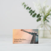 Algemeen Aannemer Bouwbedrijfsleider Bouwconstruct Visitekaartje (Staand voorkant)