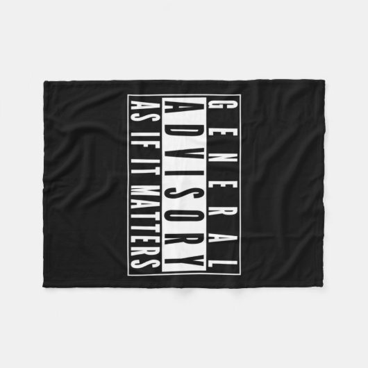 Algemeen adviesbord - alsof het Sticker is Fleece Deken (Voorkant (Horizontaal))