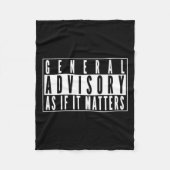 Algemeen adviesbord - alsof het Sticker is Fleece Deken (Voorkant)