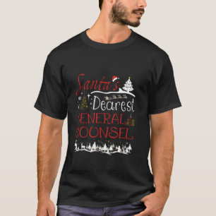 Algemeen Adviseur Xmas Job Schattige Christmas Lon T-shirt