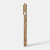 Algemeen bruin karton iPhone 15 case (Linkerkant)