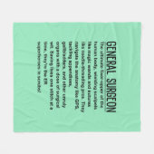 Algemeen chirurg fleece deken (Voorkant (Horizontaal))