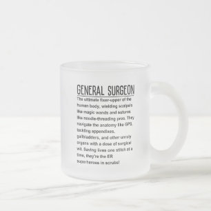 Algemeen chirurg matglas koffiemok