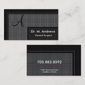 Algemeen chirurg Visitekaartje - Monogram (Voorkant / Achterkant)