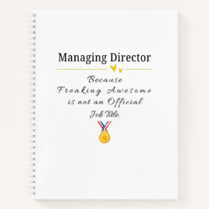 Algemeen directeur notitieboek