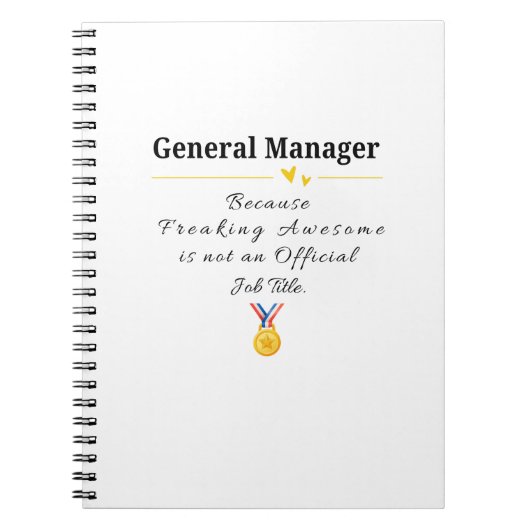 Algemeen Directeur Notitieboek (Voorkant)