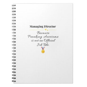 Algemeen directeur notitieboek
