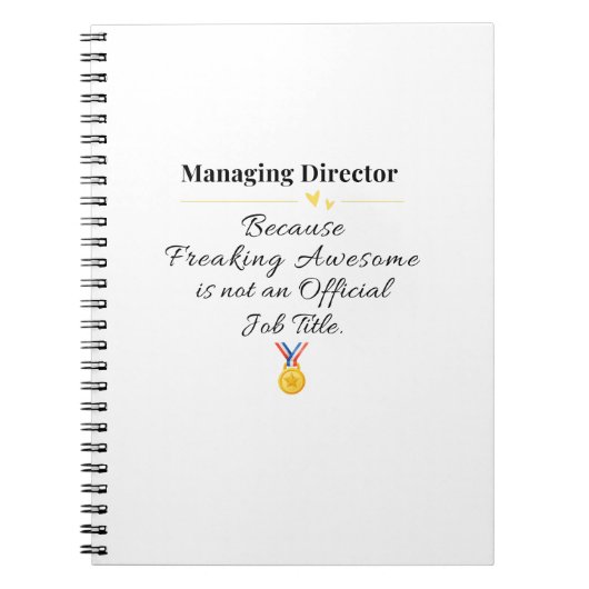 Algemeen directeur notitieboek (Voorkant)