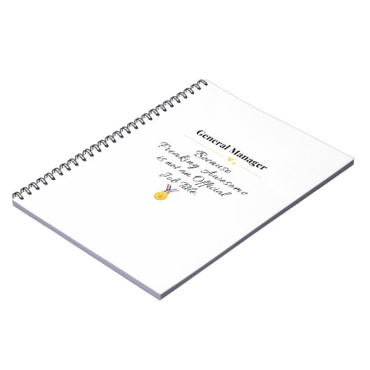 Algemeen directeur notitieboek (Linkerzijde)