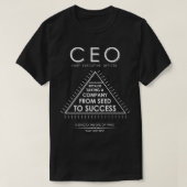 Algemeen directeur van het CEO omdat hij een bedri T-shirt (Design voorkant)