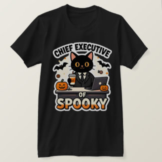 Algemeen Directeur van Spooky Black Cat Halloween T-shirt