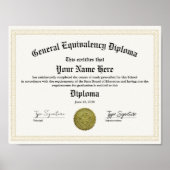 Algemeen gelijkwaardigheidsdiploma, middelbare sch poster (Voorkant)