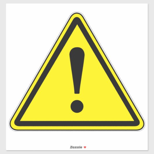 Algemeen gevarenlabel sticker (Vel)