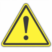 Algemeen gevarenlabel sticker (Voorkant)