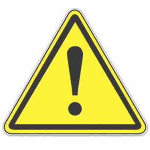 Algemeen gevarenlabel sticker