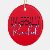 Algemeen herzien - sarcastisch humor grappig gezeg keramisch ornament (Links)