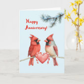 Algemeen Jubileum Happy Jubileum Cardinals Kaart (Gele Bloem)