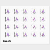 Algemeen Kanker Bloem Lint 3 Ronde Sticker (Vel)
