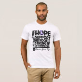 Algemeen Kanker Hope Support Advocate T-shirt (Voorkant volledig)