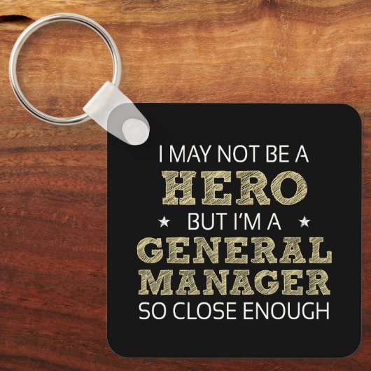 Algemeen Manager Nieuwigheid Sleutelhanger (Voorkant)
