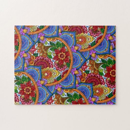 Algemeen Mandala-ontwerp, uitdagend Legpuzzel (Horizontaal)