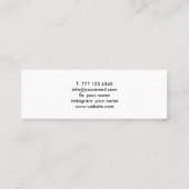 Algemeen mini-visitekaartje voor fotograaf. mini visitekaartje (Achterkant)