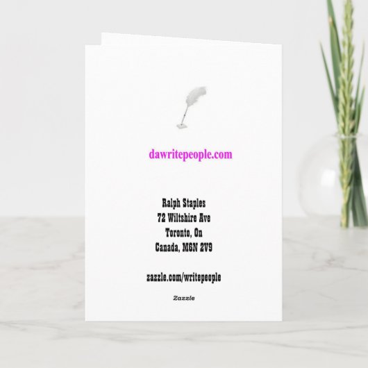 Algemeen Moederdag Kaart (Achterkant)