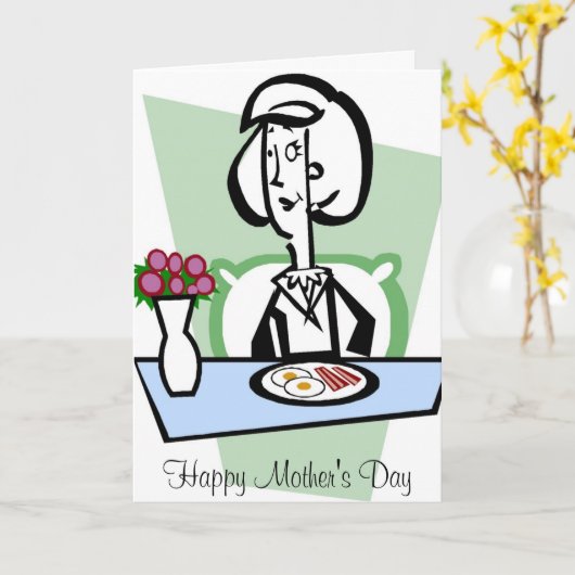 Algemeen Moederdag Kaart (Gele Bloem)