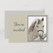 Algemeen Nodig Custom Grijs Paard met Attitude uit Kaart (Voorkant / Achterkant)