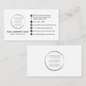 Algemeen ontwerp met aangepaste Logo sociale media Visitekaartje (Voorkant / Achterkant)