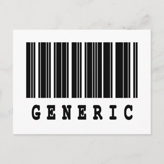 algemeen ontwerp voor streepjescode briefkaart (Voorkant)
