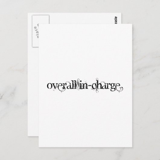 Algemeen oplaadbaar briefkaart (Voorkant / Achterkant)