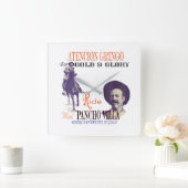 Algemeen Pancho Villa 🎖️ Mexicaanse held Vierkante Klok (Huis)