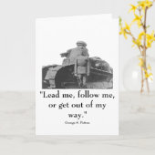 Algemeen Patton en citaat Kaart (Gele Bloem)