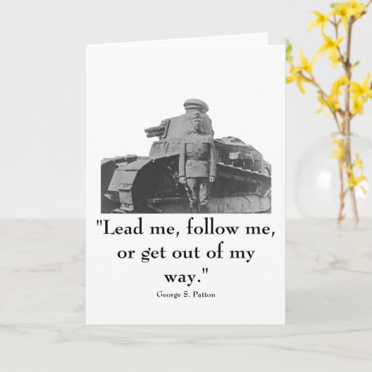 Algemeen Patton en citaat Kaart (Gele Bloem)