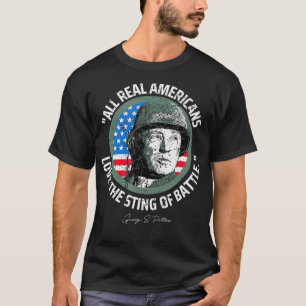 Algemeen Patton Sting of Battle ProTrump Politiek T-shirt