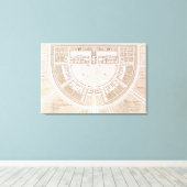 Algemeen plan van het zout in de "ideale stad" canvas afdruk (Insitu (Houten vloer))