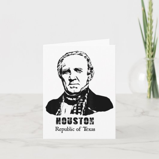 Algemeen President Sam Houston Republic Texas Revo Kaart (Voorkant)