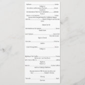 Algemeen programma programmakaart (Achterkant)