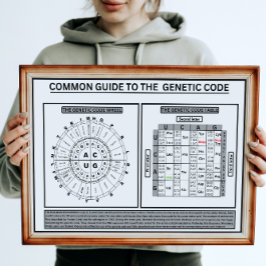 Algemeen quide op de genetische code poster