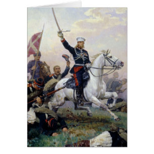 Algemeen Skobelev in het Russisch-Turks