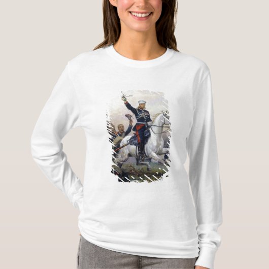 Algemeen Skobelev in het Russisch-Turks T-shirt (Voorkant)