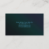 Algemeen Tandarts Blue Gradient Visitekaartje (Achterkant)