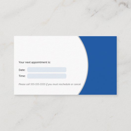 Algemeen tandarts | Tanden Afsprakenkaartje (Achterkant)